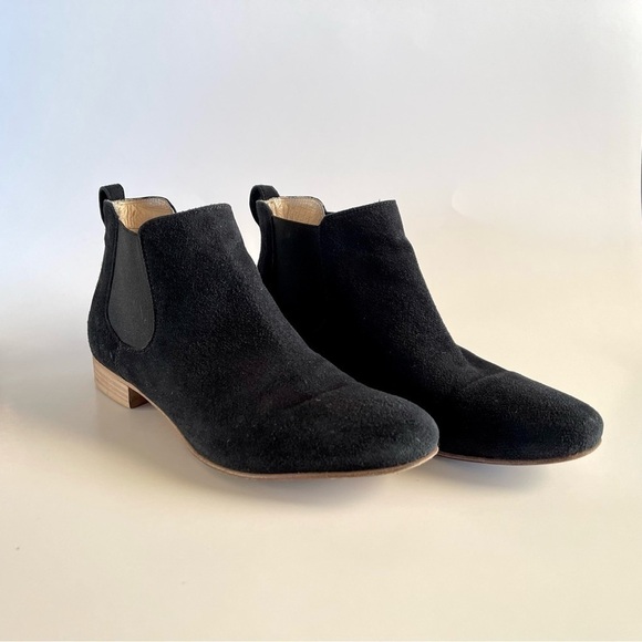 M. Gemi Chelsea Boot Deserto Suede Ankle Flat Classic Minimalist Italy Black 7 - Picture 2 of 10